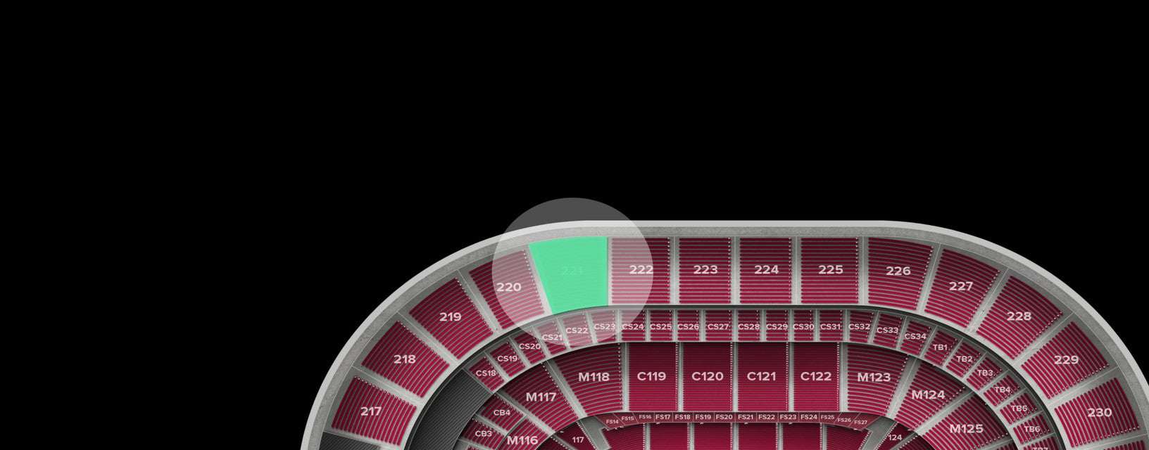 Seat view from Upper Corner
