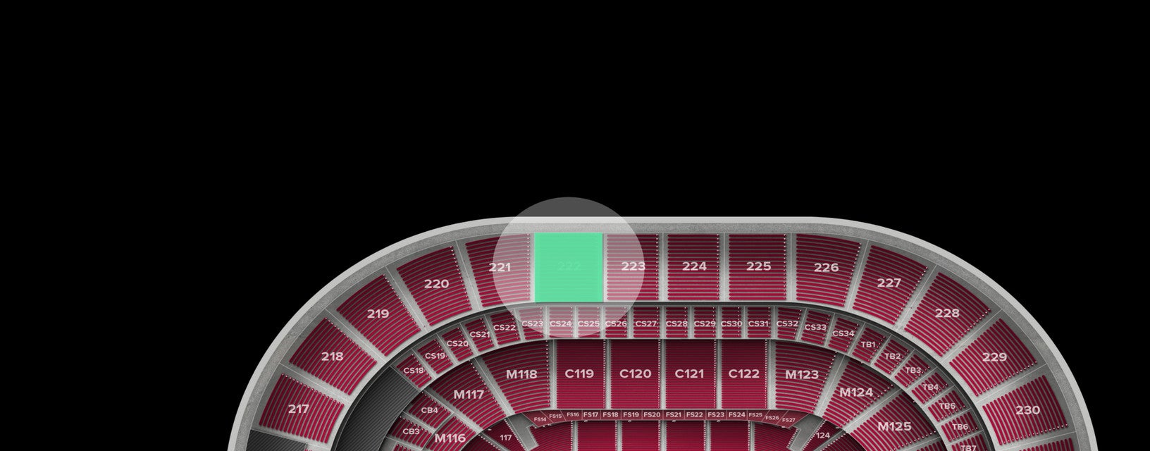 Seat view from Upper Corner
