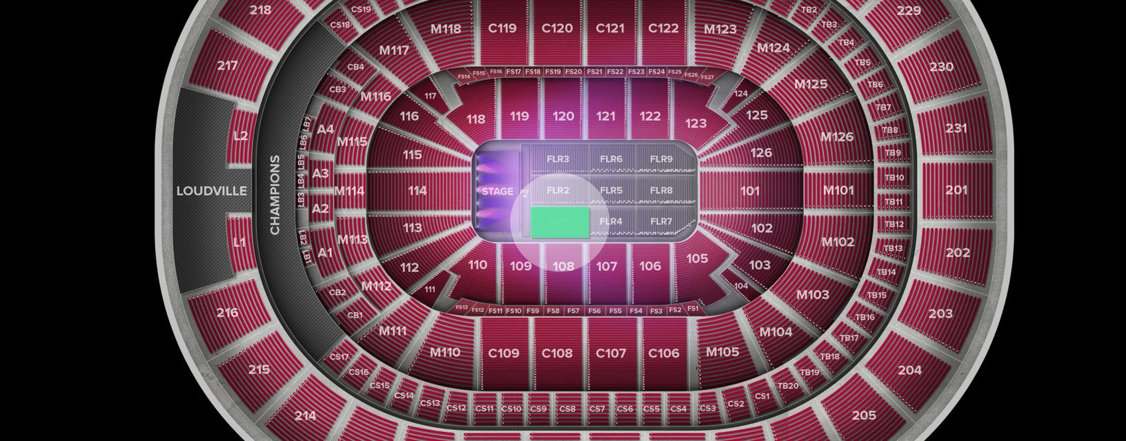 Seat view from Floor