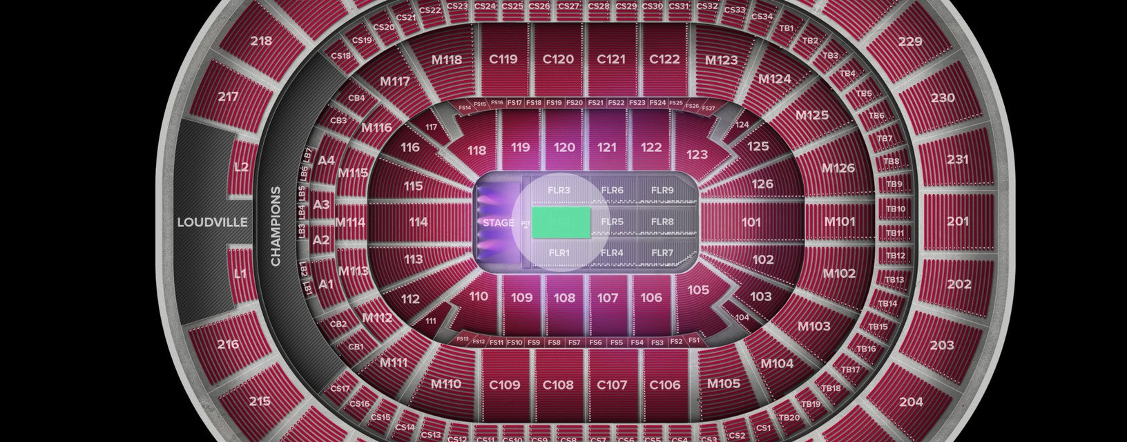 Seat view from Floor