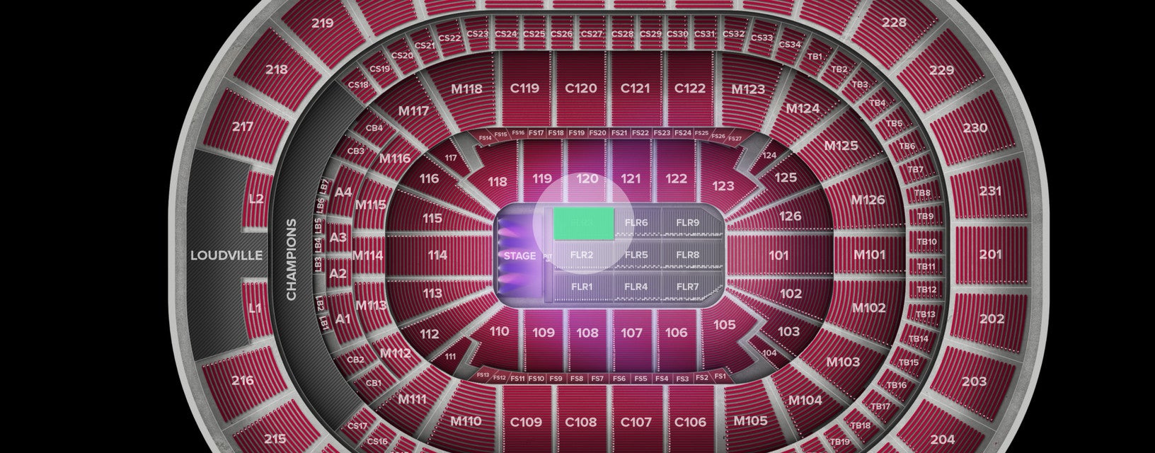 Seat view from Floor