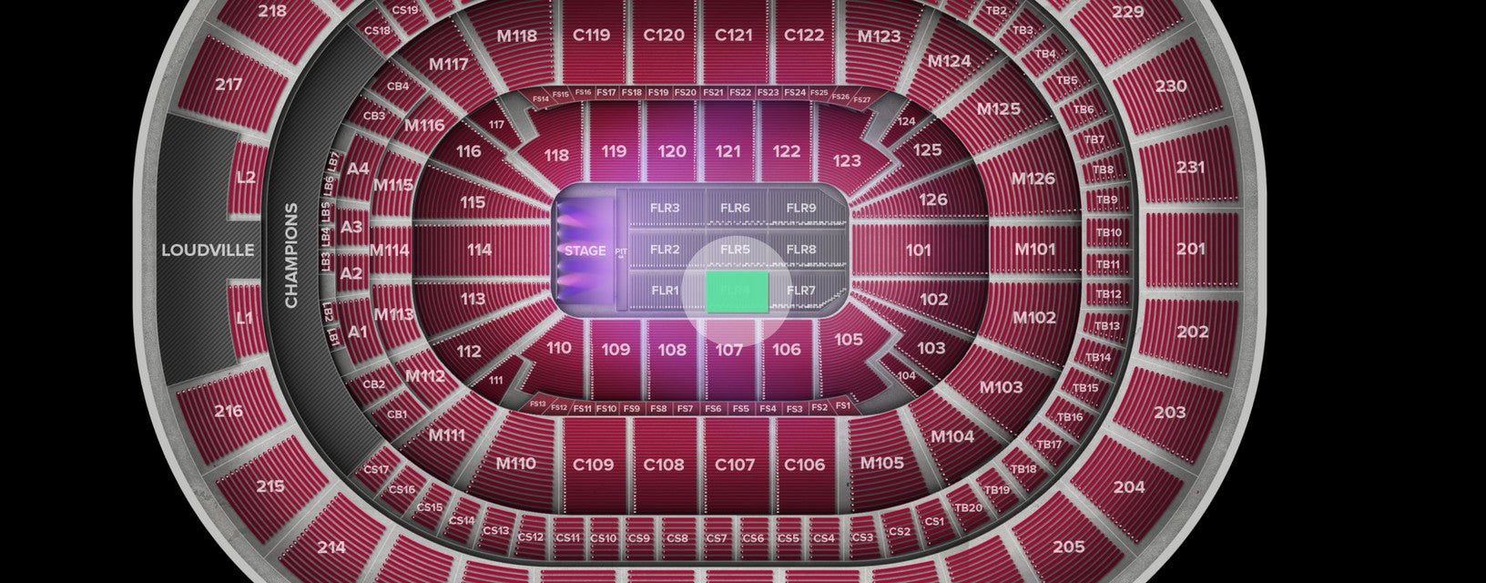 Seat view from Floor