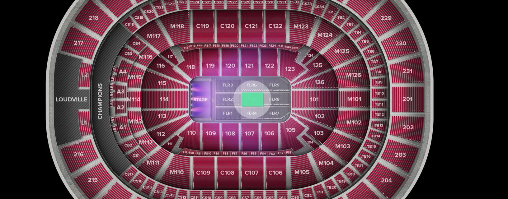 Seat view from Floor