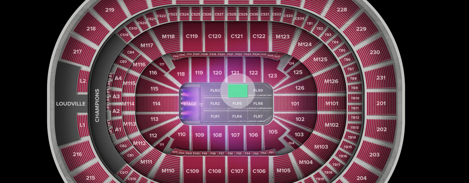 Seat view from Floor