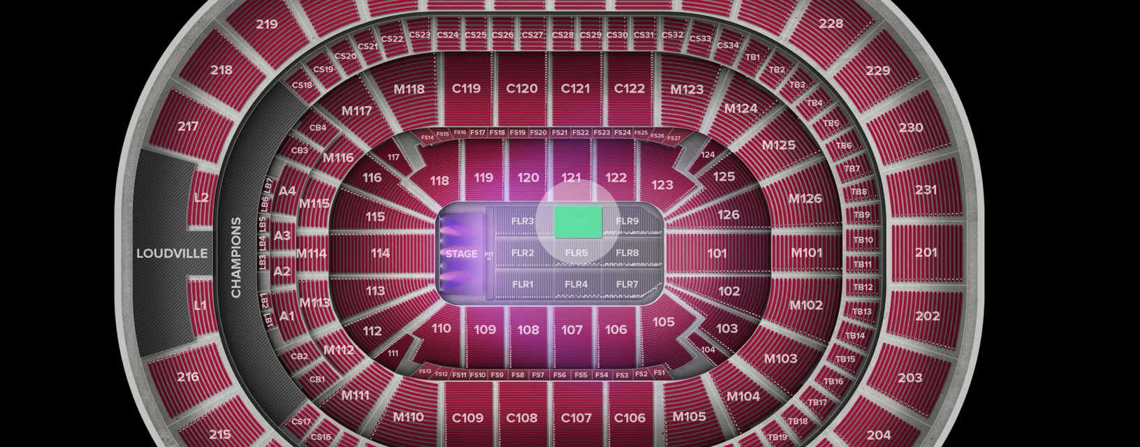 Seat view from Floor