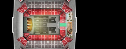 Seat view from Lower Level End Zone