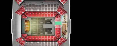 Seat view from Lower Level End Zone