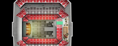 Seat view from Lower Level End Zone