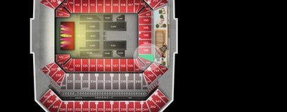 Seat view from Lower Level End Zone