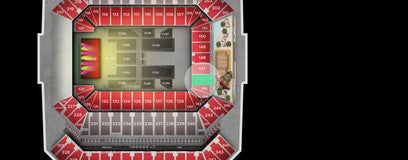 Seat view from Lower Level End Zone