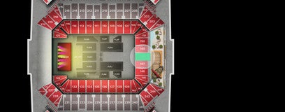 Seat view from Lower Level End Zone