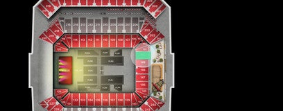 Seat view from Lower Level End Zone