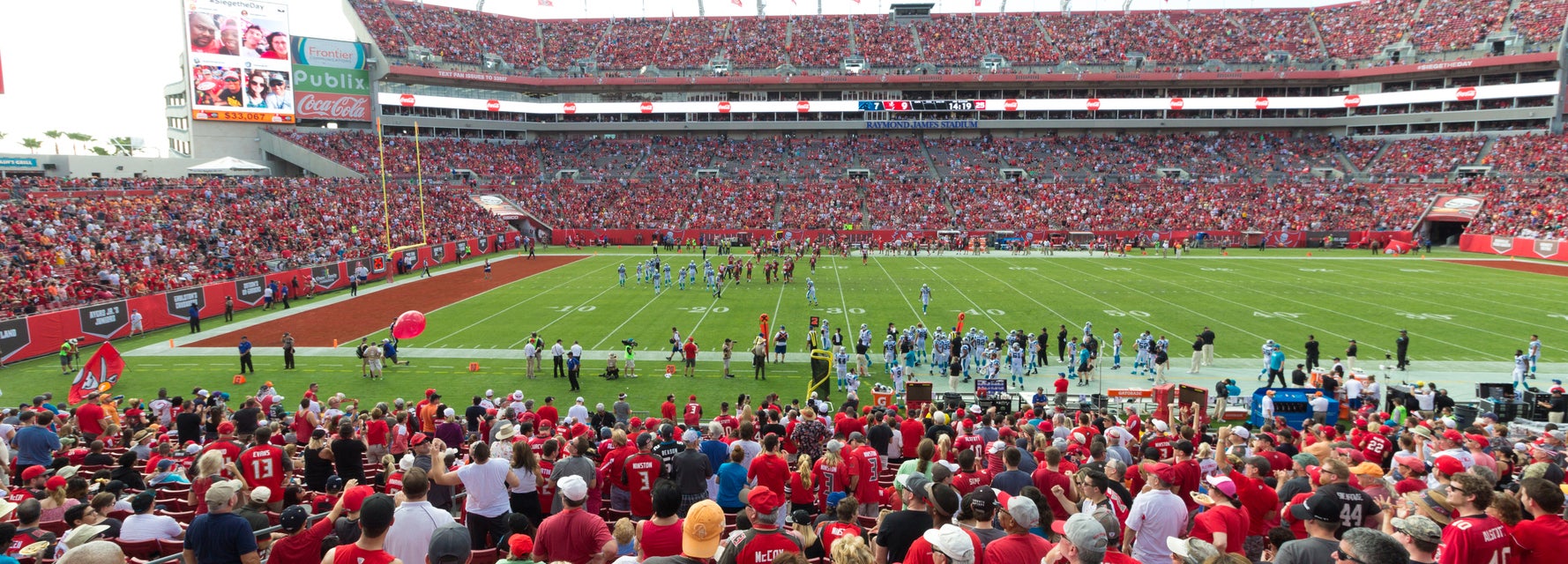 Seat view from Lower Level Sideline