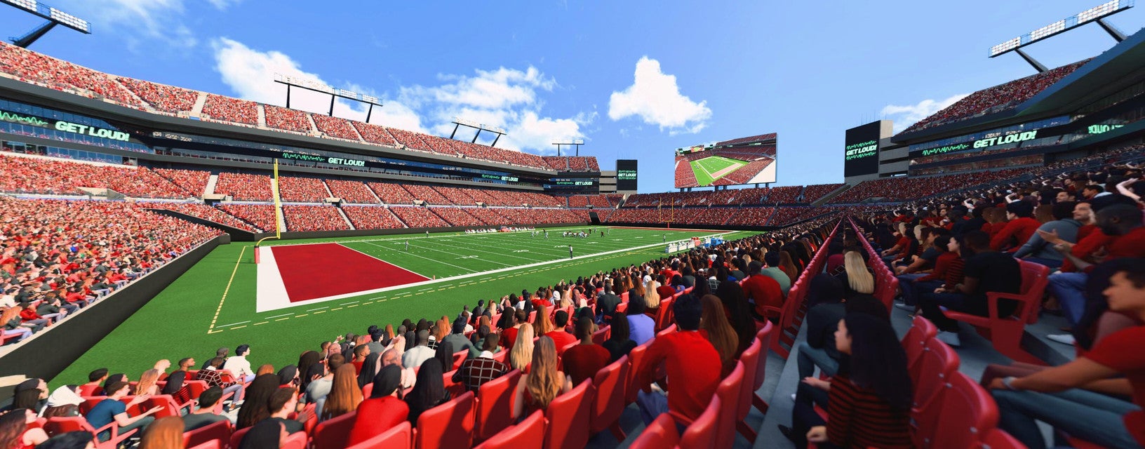 Seat view from Lower Level Sideline