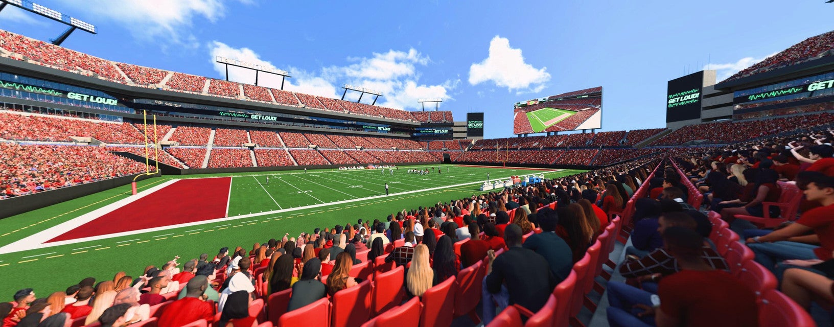 Seat view from Lower Level Sideline