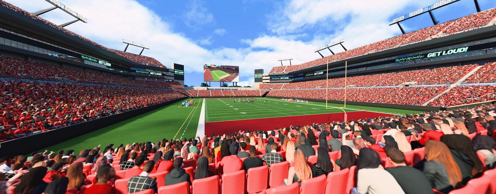 Seat view from Lower Level End Zone