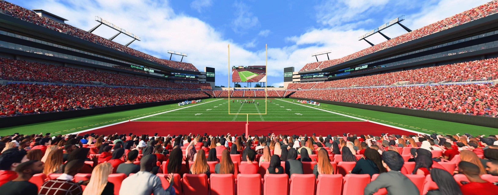 Seat view from Lower Level End Zone