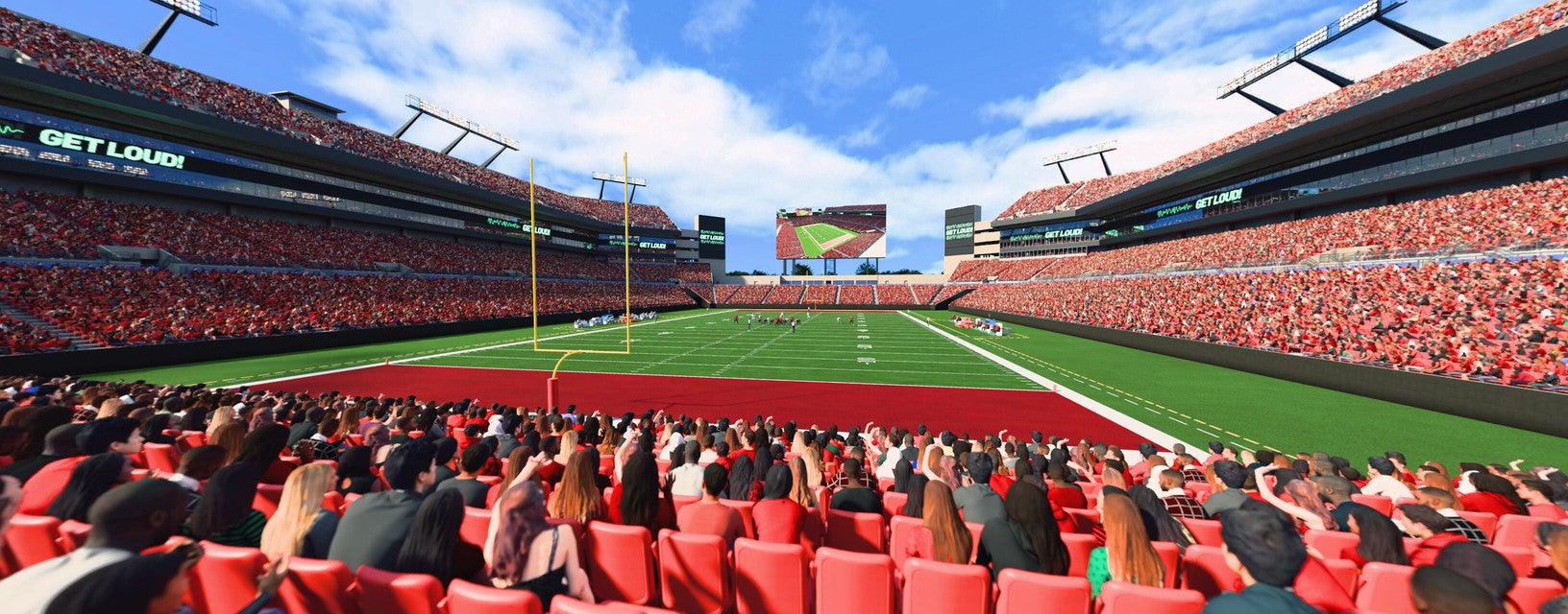 Seat view from Lower Level End Zone