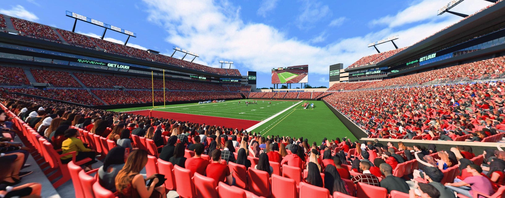 Seat view from Lower Level End Zone