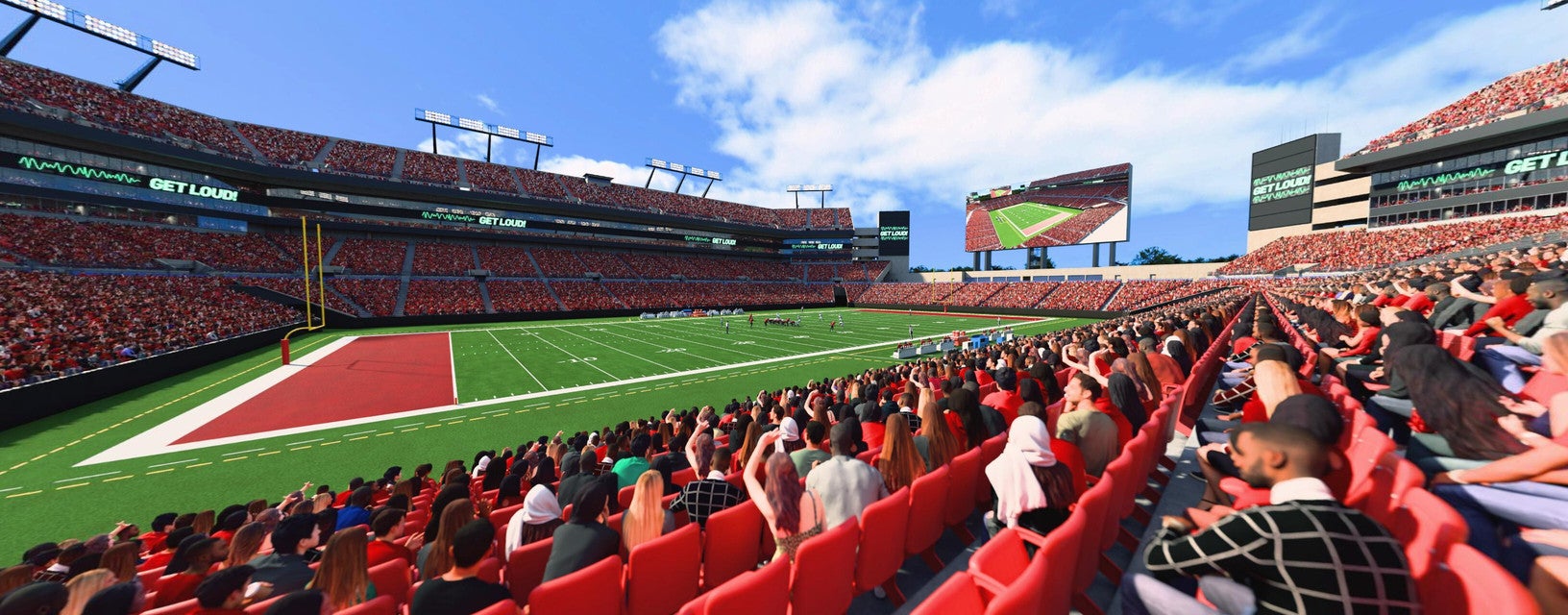 Seat view from Lower Level Sideline