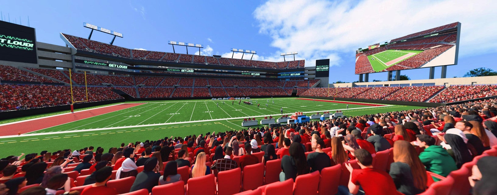 Seat view from Lower Level Sideline