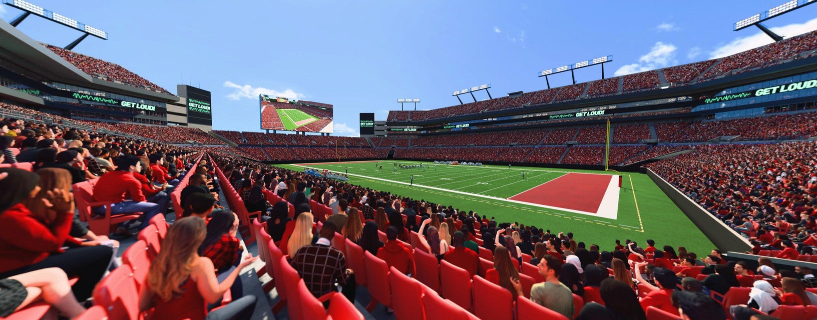Seat view from Lower Level Sideline