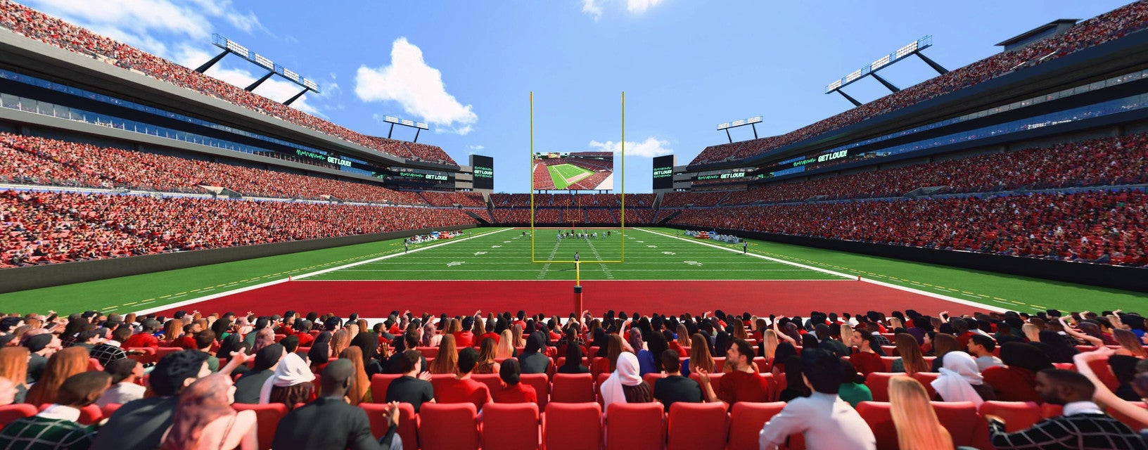 Seat view from Lower Level End Zone
