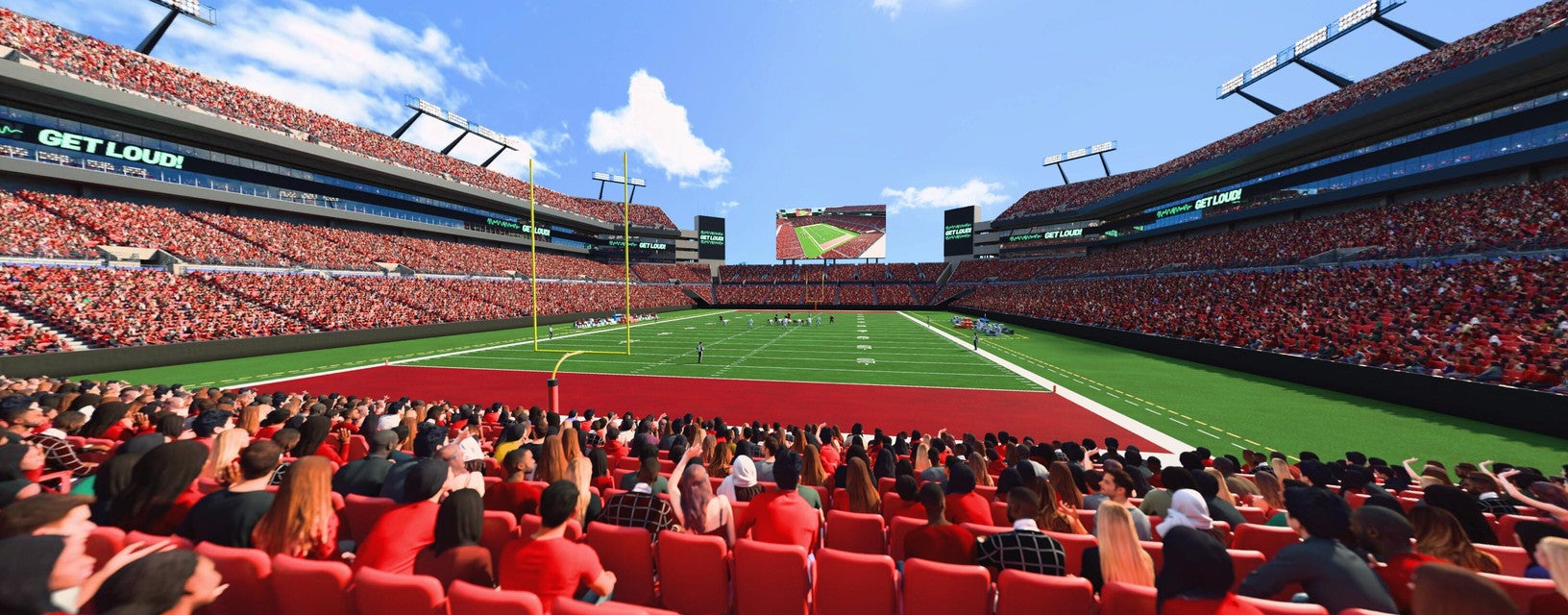 Seat view from Lower Level End Zone