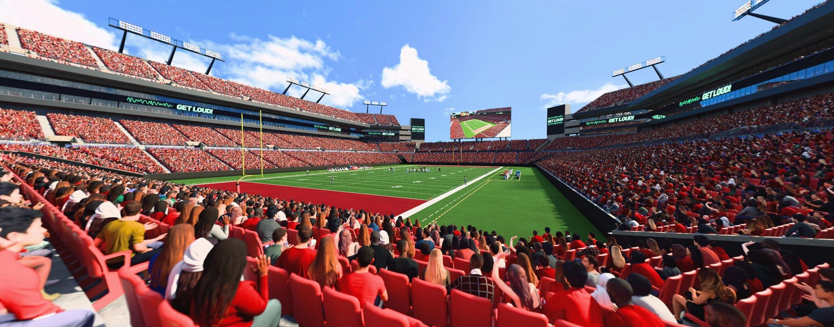 Seat view from Lower Level End Zone