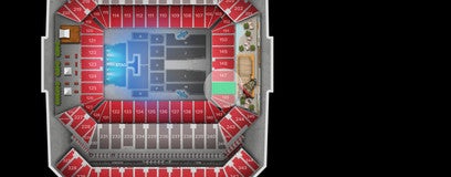Seat view from Lower Level End Zone