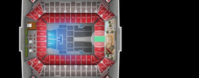 Seat view from Lower Level End Zone
