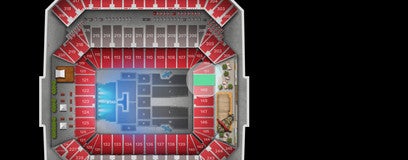 Seat view from Lower Level End Zone