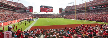 Seat view from Lower Level End Zone