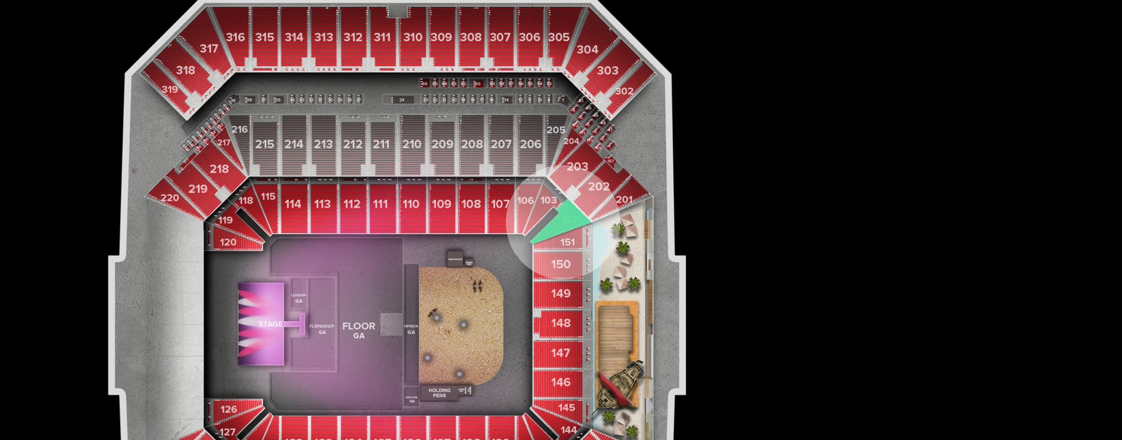 Seat view from Lower
