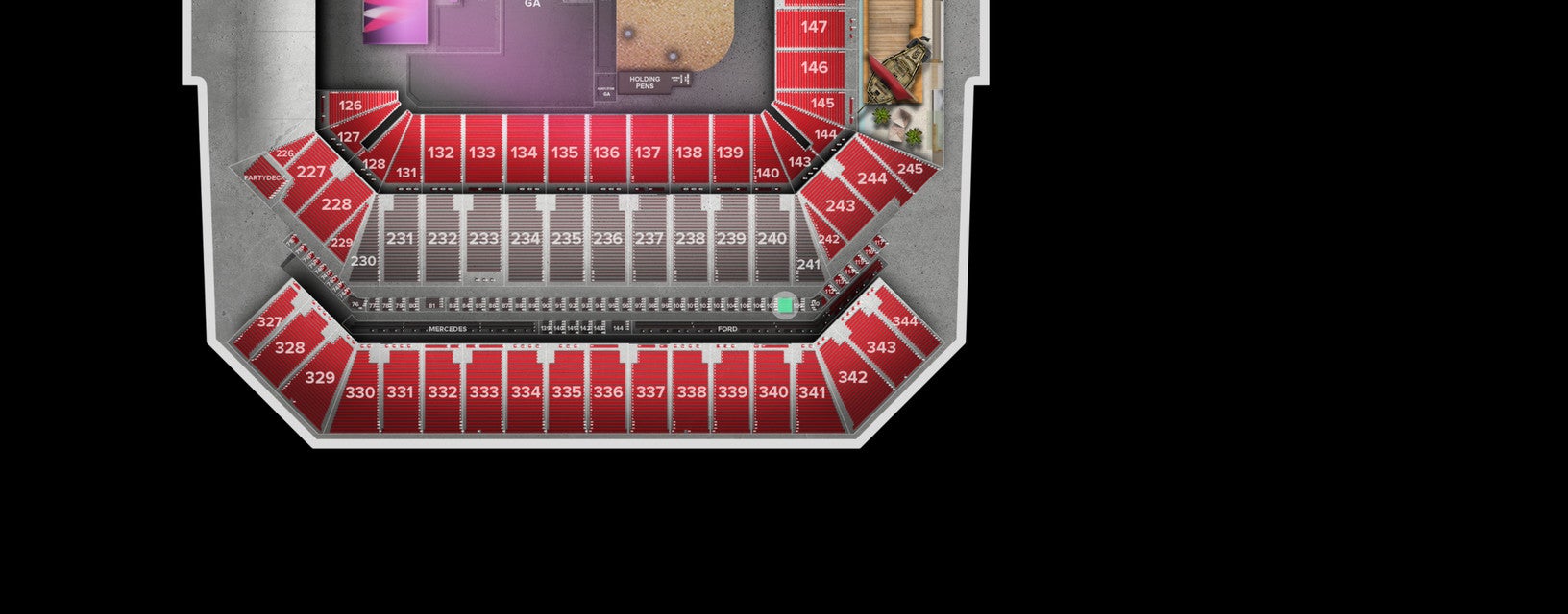 Seat view from Lower