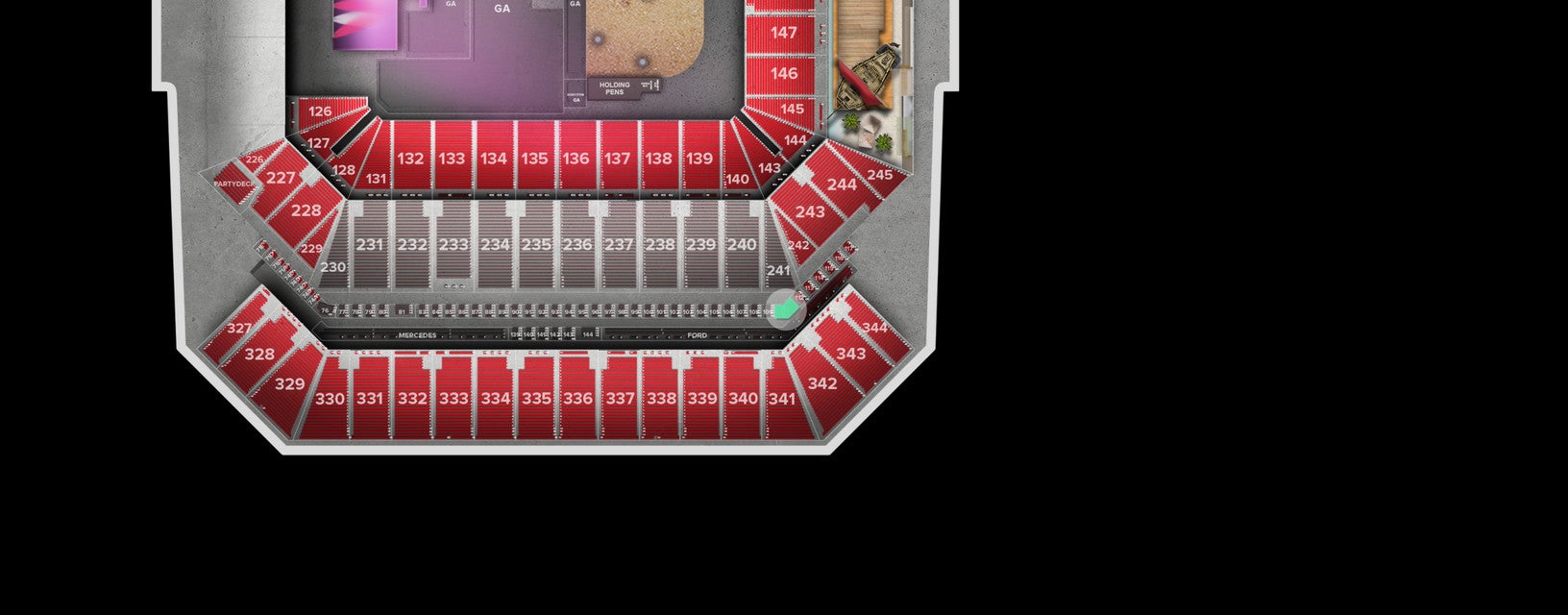 Seat view from Lower