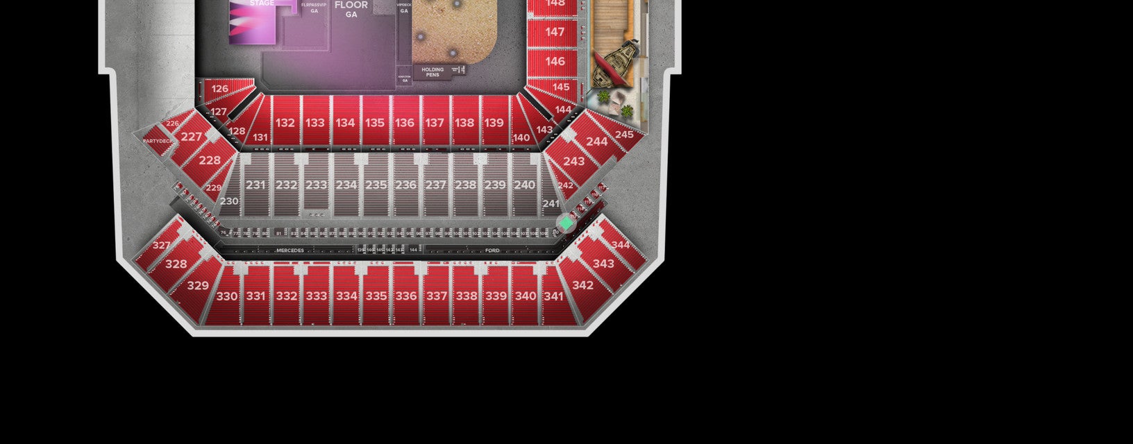 Seat view from Lower