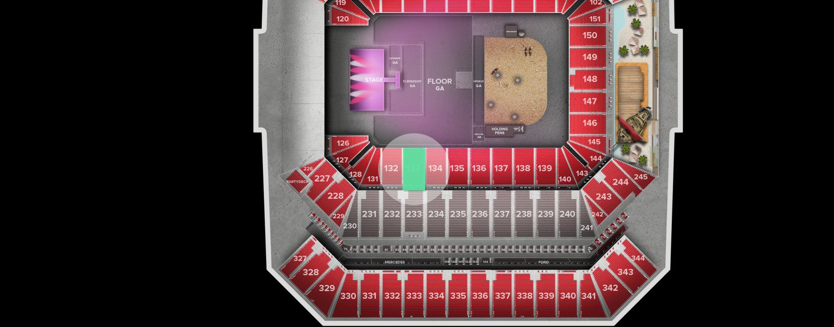 Seat view from Lower