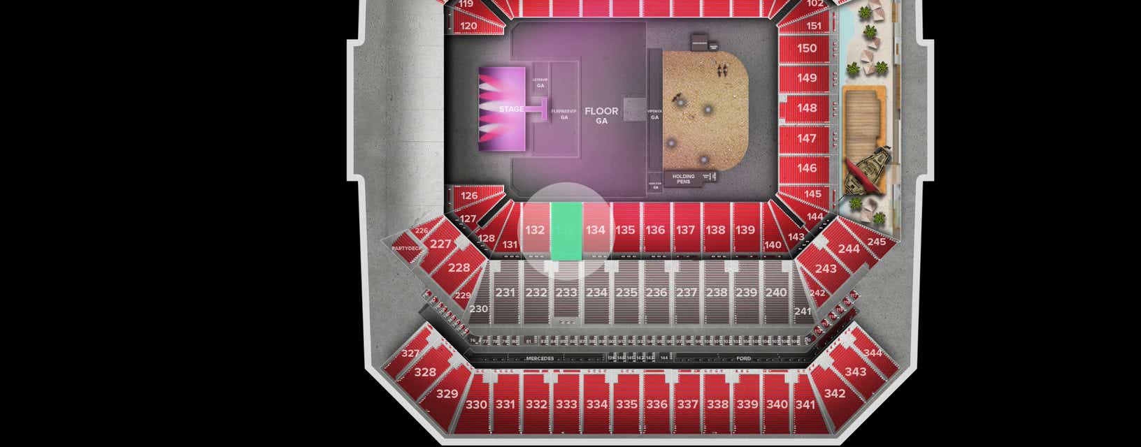 Seat view from Lower