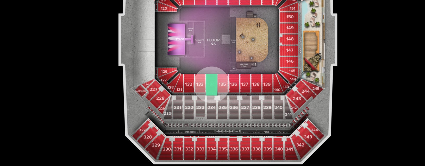 Seat view from Lower