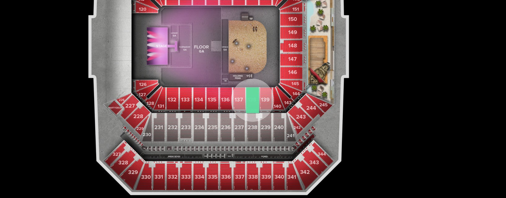 Seat view from Lower