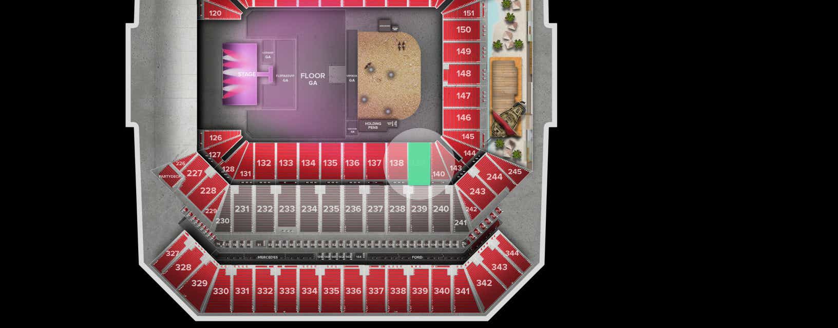 Seat view from Lower