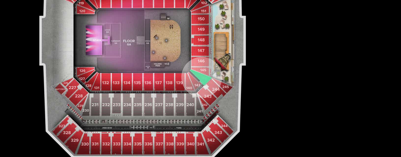 Seat view from Lower