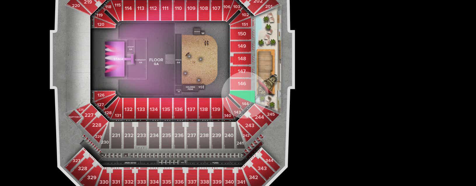 Seat view from Lower