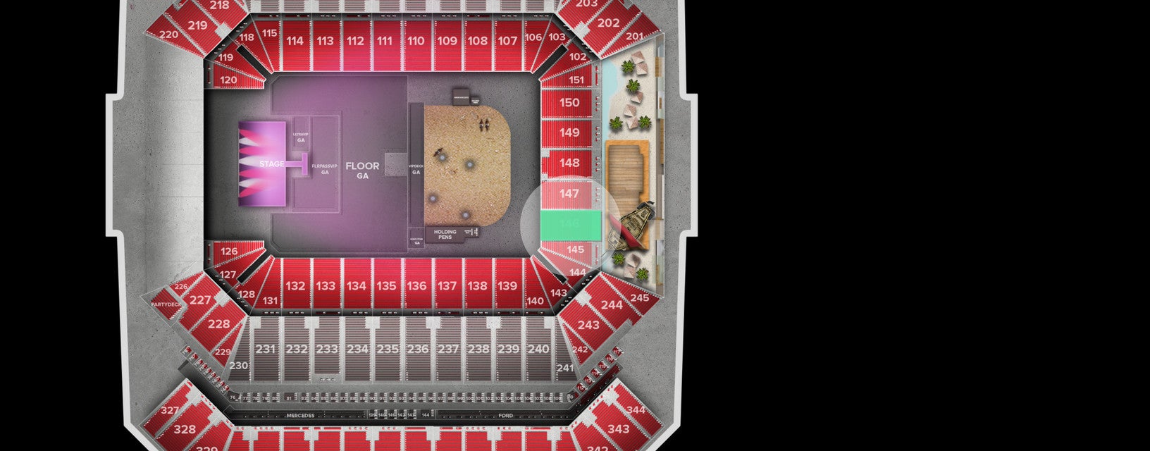 Seat view from Lower