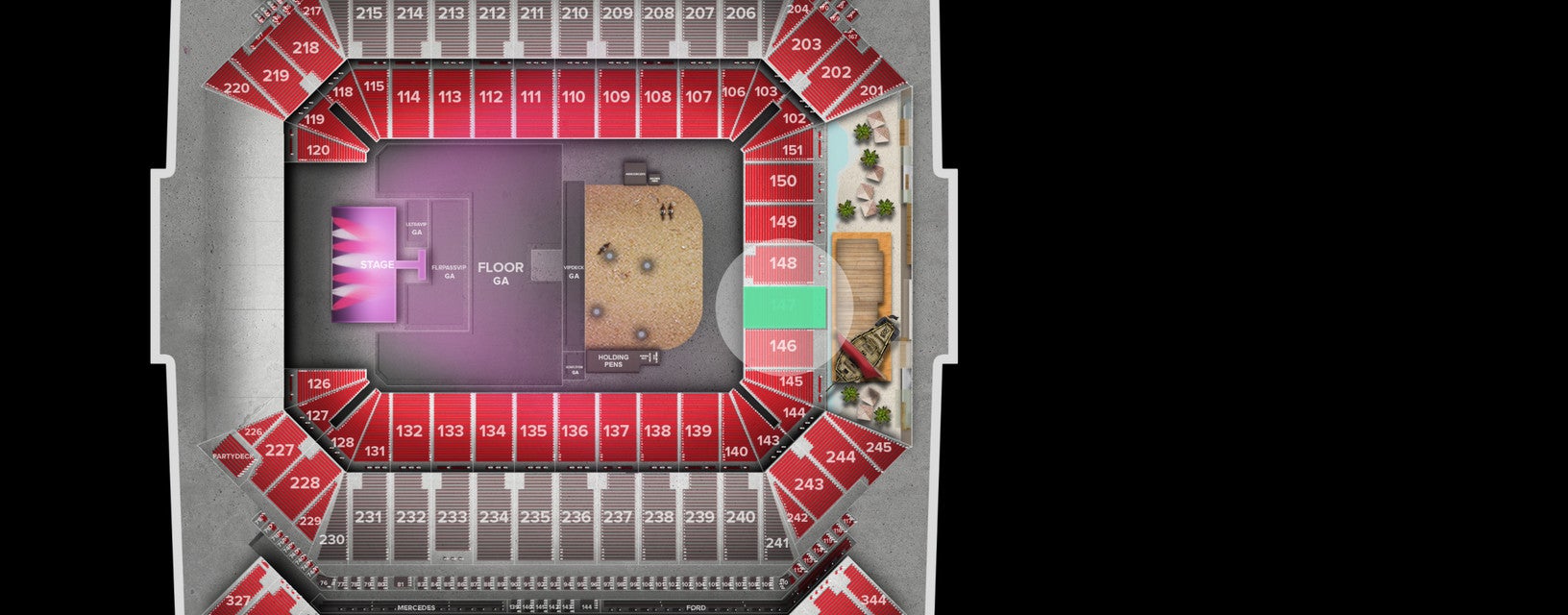 Seat view from Lower