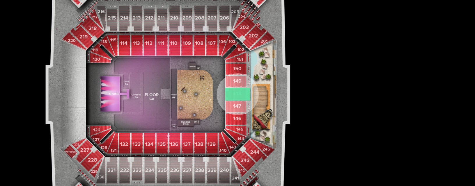 Seat view from Lower