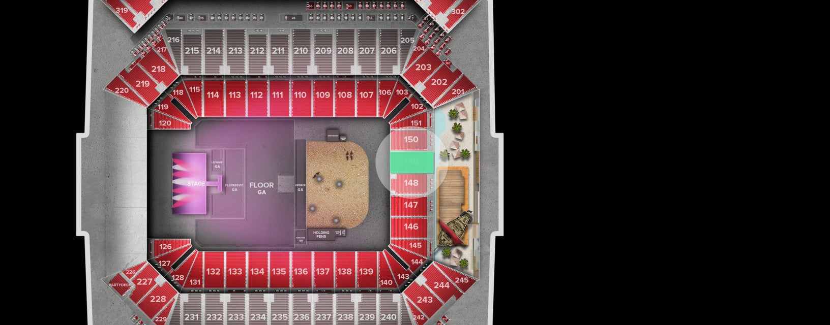 Seat view from Lower