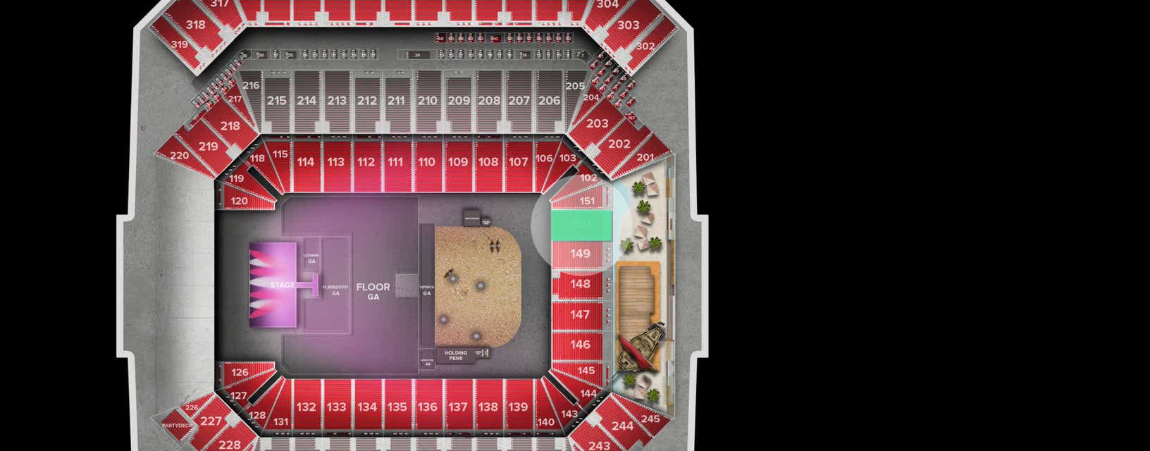 Seat view from Lower