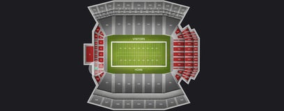 Seat view from Mid Level End Zone